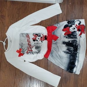 Minnie Mouse Shirt and Skirt